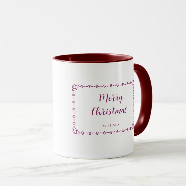 Beautiful Pink Christmas Girl 01 Mug (Front Right)