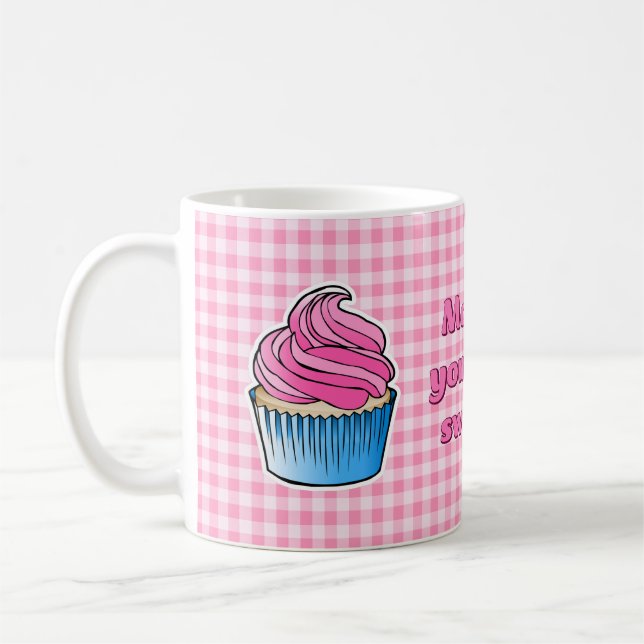 Beautiful Pink Cupcake Coffee Mug (Left)