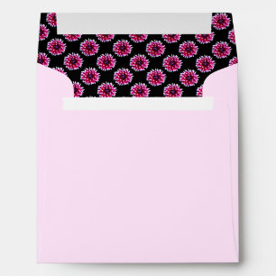 Beautiful Pink Dahlia Flower Nature Pattern Envelope