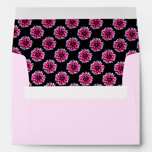 Beautiful Pink Dahlia Flower Nature Pattern Envelopes