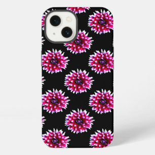 Beautiful Pink Dahlia Flower Nature Pattern iPhone Case