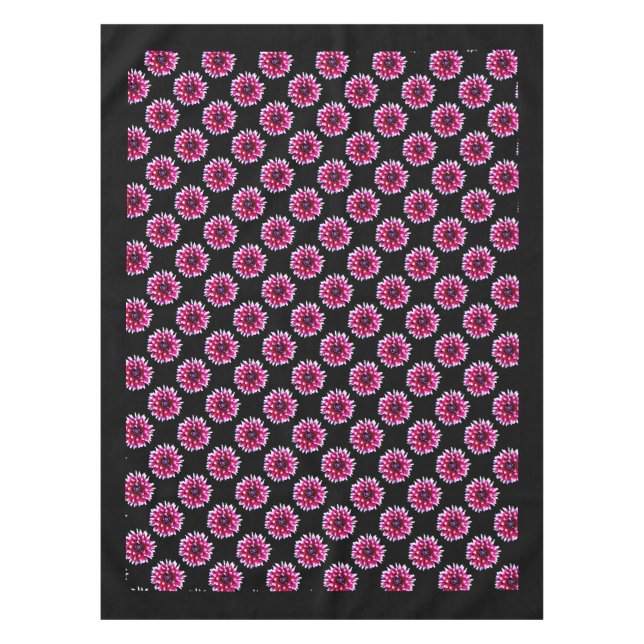 Beautiful Pink Dahlia Flower Nature  Pattern Tablecloth (Front)