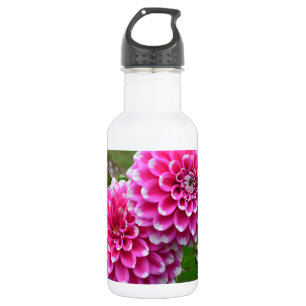 Beautiful pink dahlias in full bloom 532 ml water bottle