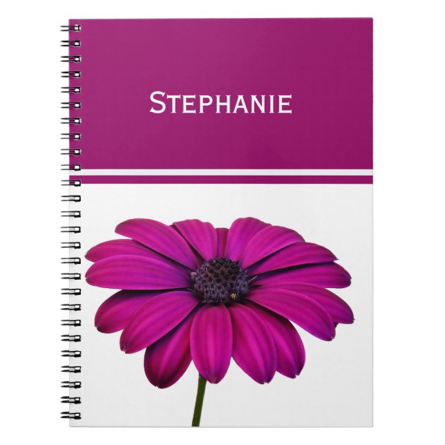Beautiful Pink Daisy Notebook (Front)