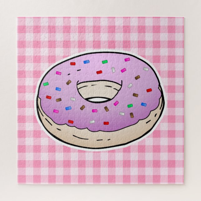 Beautiful Pink Doughnut Jigsaw Puzzle (Vertical)