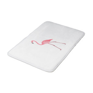 Beautiful Pink Flamingo Bath Mat