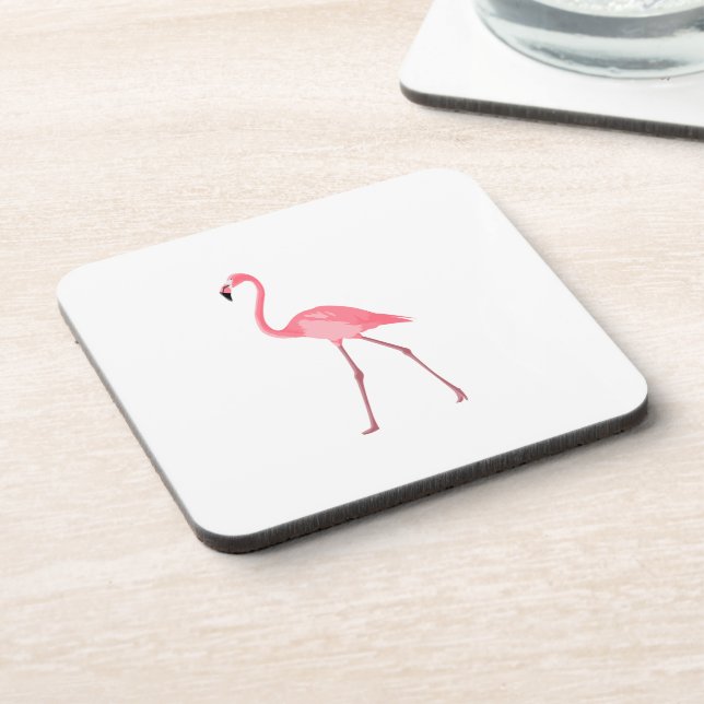 Beautiful Pink Flamingo Coaster (Left Side)