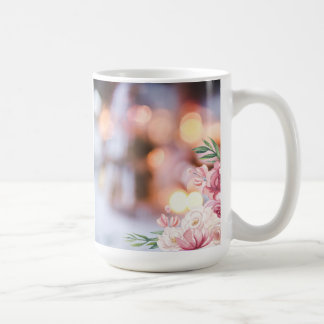 Beautiful Pink Floral Coffee Mug