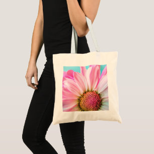 Beautiful Pink Flower Close Up Photo Tote Bag