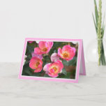 Beautiful Pink Flowers Birthday Card<br><div class="desc">Beautiful Pink Flowers Birthday Card</div>