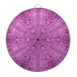 Beautiful Pink Girl Lace Kaleidoscope Pattern Dartboard