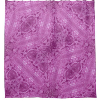 Beautiful Pink Girl Lace Kaleidoscope Pattern Shower Curtain
