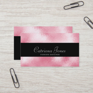 ★ Beautiful Pink Glitter Business Card