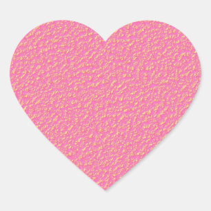 BEAUTIFUL PINK GOLD MODERN TRENDY ABSTRACT HEART STICKER