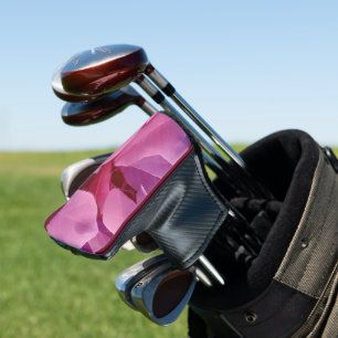 Beautiful Pink Leafy Pattern  Golf Head Cover