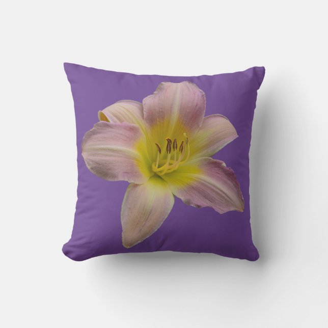Beautiful pink lily  cushion (Front)