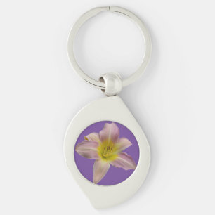 Beautiful pink lily  key ring