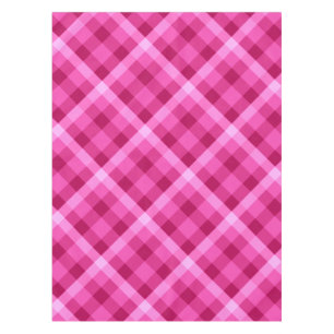 Beautiful Pink Magenta Plaid Small Tablecloth