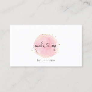 ★ Beautiful Pink Make up Business Card