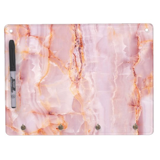 beautiful,pink,marble,girly,nature,stone,elegant,g dry erase board with key ring holder