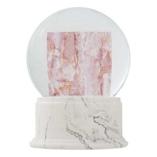 beautiful,pink,marble,girly,nature,stone,elegant,g snow globe