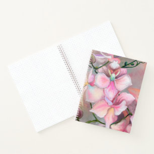Beautiful Pink Orchid Flowers - Original Painting  Notebook