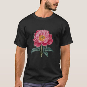 Beautiful Pink Peony for Gardening Mum, Girls flow T-Shirt