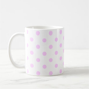Beautiful pink polka dots coffee mug
