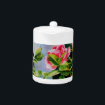 Beautiful  pink red white roses watercolor floral<br><div class="desc">Pink roses against a white picket fence in charming watercolors,  original watercolor painting - perfect for any decor or event. - customisable and design transferable.</div>