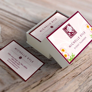 Beautiful Pink Rose Boutique Flowers - All Purpose Business Card