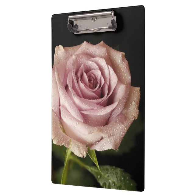 beautiful pink rose clipboard (Left)