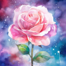 Beautiful Pink Rose Jigsaw Puzzle