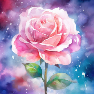 Beautiful Pink Rose Jigsaw Puzzle
