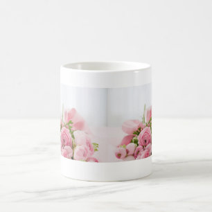 Beautiful Pink Roses Flower Floral Coffee Mug