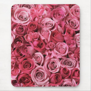 Beautiful Pink Roses Mouse Pad