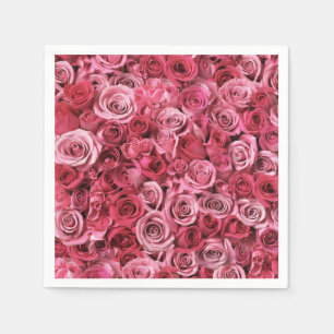 Beautiful Pink Roses Napkin