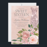 Beautiful Pink Sparkle Dress Rose Gold Sweet 16 Invitation<br><div class="desc">Beautiful Pink Sparkle Dress Rose Gold Sweet 16 Invitation

See matching collection in Niche and Nest Store

Many thanks</div>