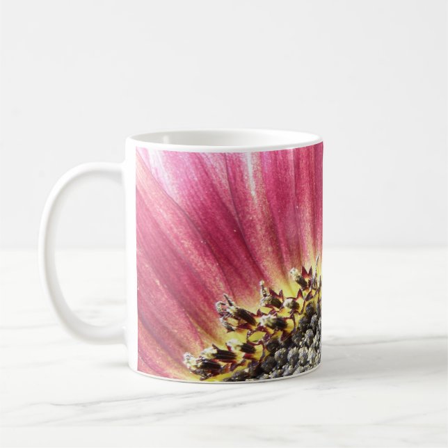 Beautiful Pink Sunflower Mug (Left)