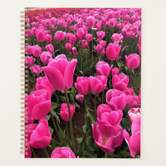 Beautiful Pink Tulips, Oregon Planner (Front)