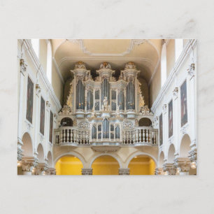 Beautiful pipe organ postcard