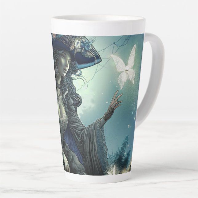 Beautiful Pirate Fairy - Latte Mug (Right Angle)