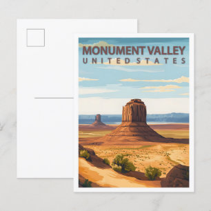 Beautiful Place Monument Valley USA Travel Postcard