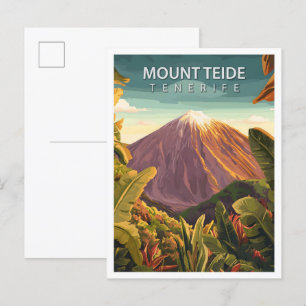 Beautiful Place Mount Teide Tenerife Travel Postcard