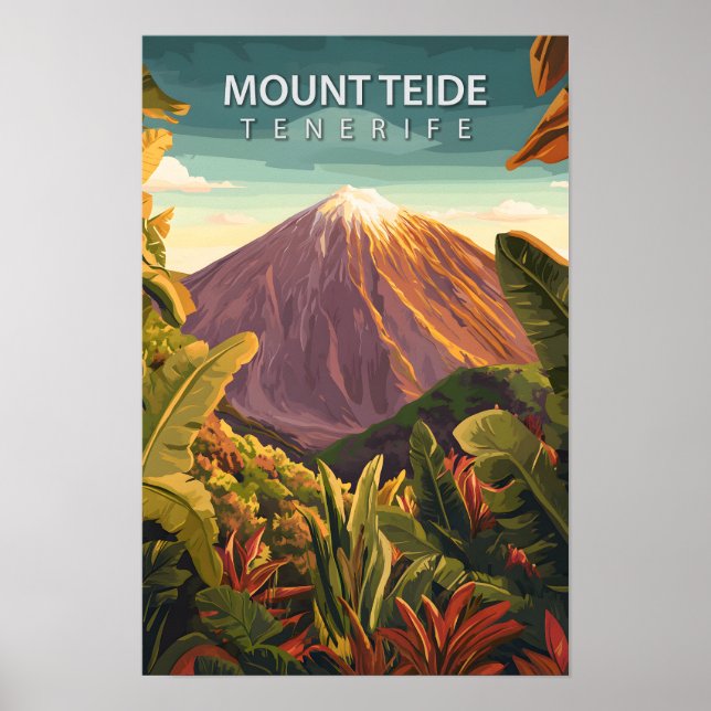 Beautiful Place Mount Teide Tenerife Travel Poster (Front)