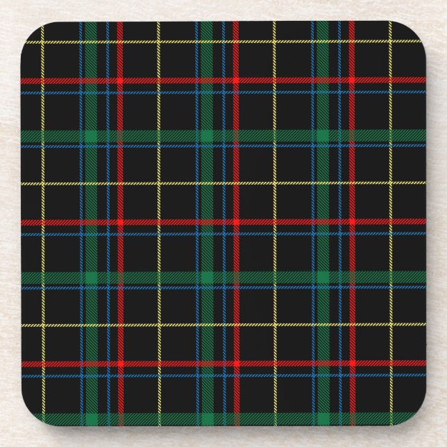 Beautiful Plaid Pattern Coaster (Front)