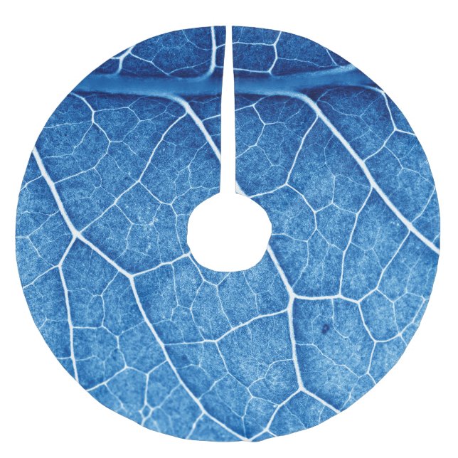 Beautiful Plant Closeup Texture Background Brushed Polyester Tree Skirt (Front)