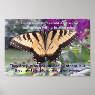 Beautiful Poem and Photo For Disabled Children Poster