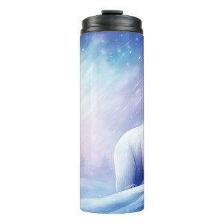 Beautiful Polar Bear Thermal Tumbler
