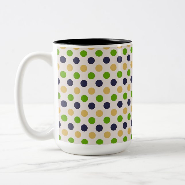Beautiful Polka Dot Pattern Mug (Left)