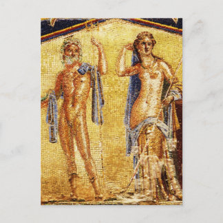 BEAUTIFUL Pompeii Mosaic Postcard